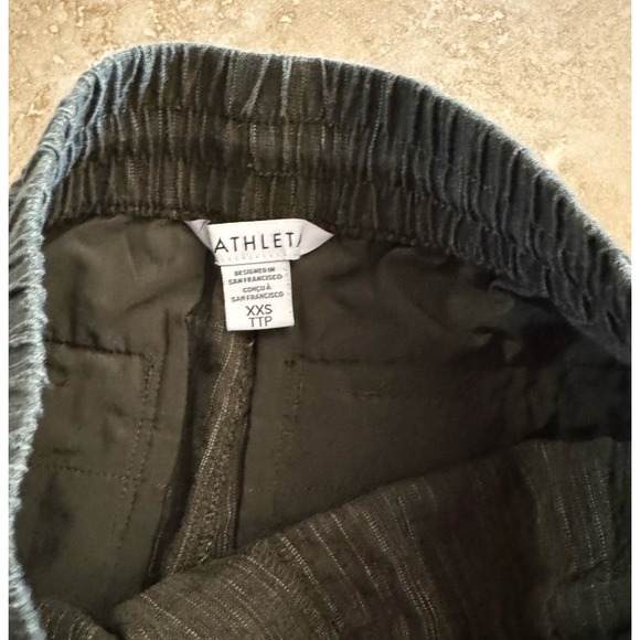 Athleta Linen Pants Women XXS Wide Leg Beachy Travel Resort Summer Green Cabo - Picture 3 of 6